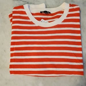 NWT J. Crew Orange Stripe T-shirt